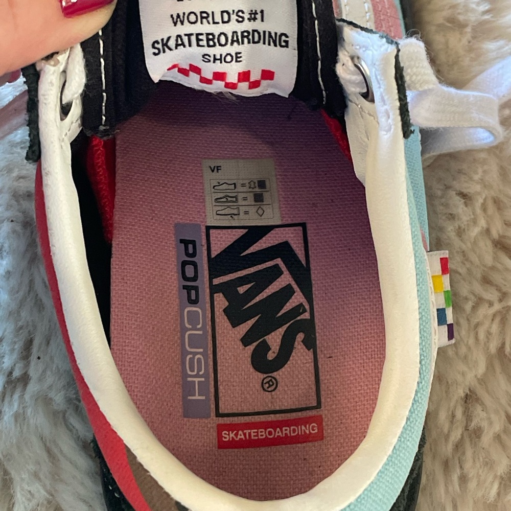 Vans Kids Pride Series Multicolor Stripe Sneakers - never worn - Picture 6 of 7